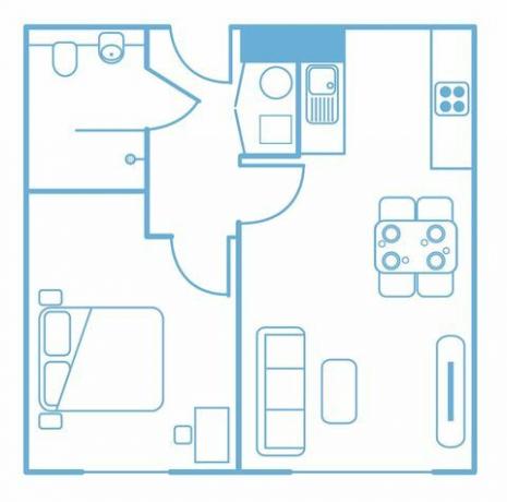 Plano de planta de bolsillo - Pocket Living