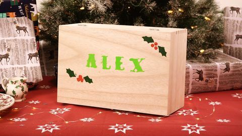 caja personalizada de Nochebuena