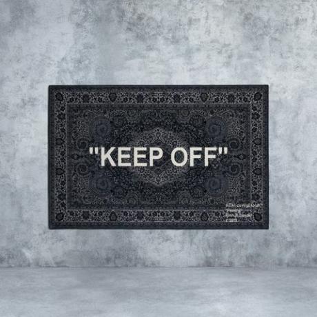 Ikea ahora está vendiendo la alfombra KEEP OFF de edición limitada de Virgil Abloh por £ 400 en línea