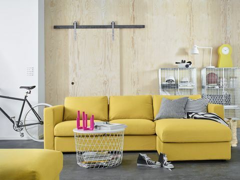Sofá Ikea VIMLE - amarillo