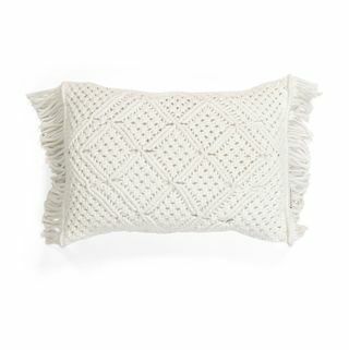 Almohada de macramé al aire libre