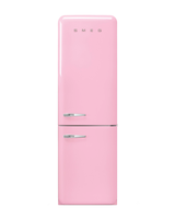 Smeg 11.7 pies cúbicos Refrigerador con congelador inferior, rosa