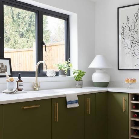 cambio de imagen de cocina verde preloved en st albans