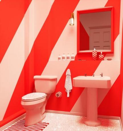 Candy Cane House, baño