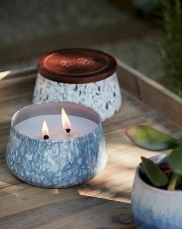 plano exterior de yankee candle mechas para velas al aire libre