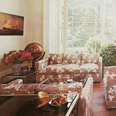 salas de estar a lo largo de los años 1970