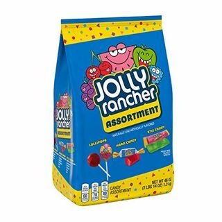 Piruletas Jolly Rancher, caramelo duro y caramelo surtido de Stix con sabor a frutas, bolsa de 46 oz