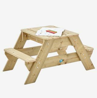 Arenero de madera para mesa de picnic