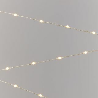 320 luces LED, dorado / blanco cálido, 24 m