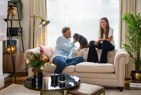 Louise Thompson, Ryan Libbey redecorar sala de estar y oficina en casa