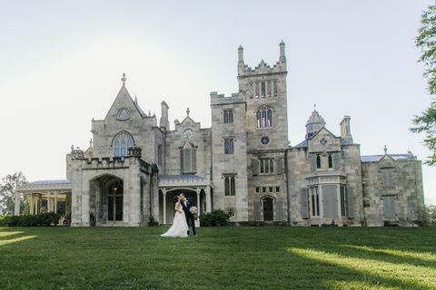 una boda en lyndhurst mansion en tarrytown nueva york