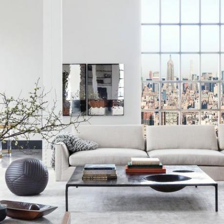 apartamento con vista al horizonte de manhattan