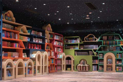 área de niños de la librería china