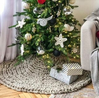 Falda árbol de navidad Punto gigante