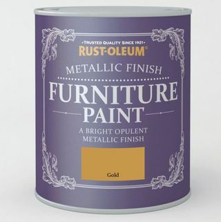 Pintura para muebles con acabado metálico Rust-Oleum Gold