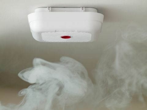 Una alarma de humo