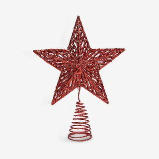 Adorno de árbol de Navidad con estrella brillante