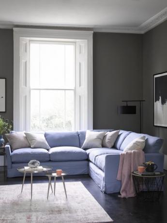 Sofa.com Otto - Sofá de esquina mediano, en lino elegante de Azores