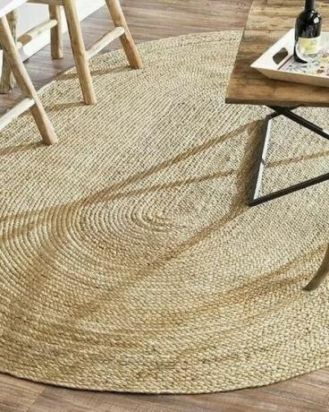 Alfombra Buscher tejida a mano beige