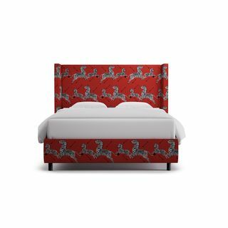 Cama Coral Zebra Wingback