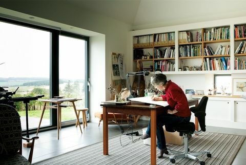 Estudio en una casa de campo en el norte de Escocia