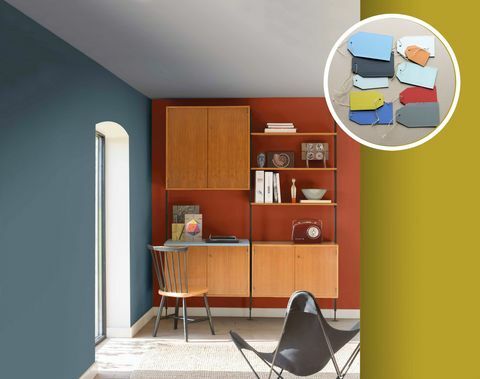 Dulux Color of the Year Denim Drift - paleta de colores tonal familiar, tonos azules - The Working Home