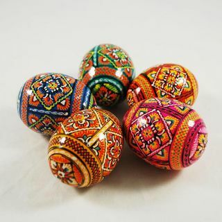 Huevos decorativos de Pysanky tradicionales (5)