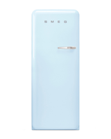 Smeg 9.22 pies cúbicos Refrigerador con congelador superior, azul pastel