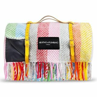 Manta de picnic impermeable de lana - Rainbow