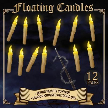 Velas sin llama con control remoto Magic Wand (paquete de 12)