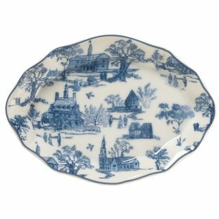 Plato Toile Azul