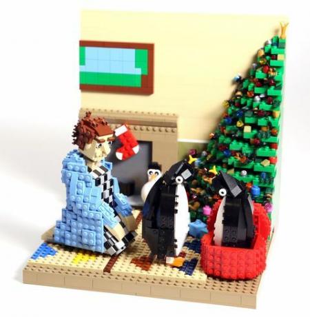 Anuncios de Navidad de John Lewis recreados con ladrillos LEGO.