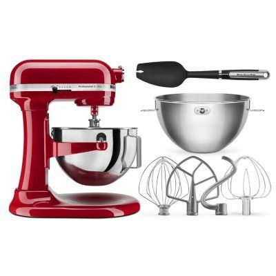 KitchenAid Professional Plus - Batidora de pie de 5 cuartos con elevador y paquete Baker's