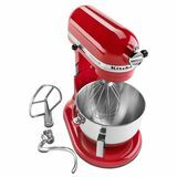 Batidora de pie profesional de alta resistencia KitchenAid en rojo