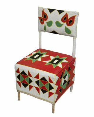 Silla de trono con cuentas Yoruba II