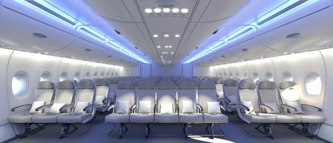 asiento de etiqueta de vuelo de avión