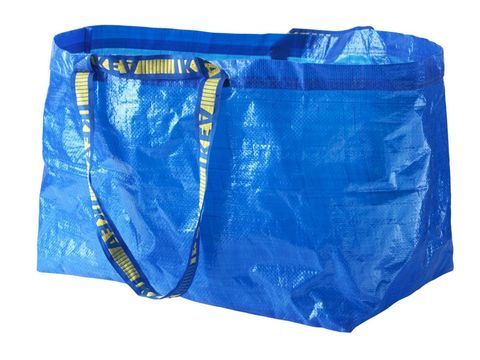 Bolsa de transporte azul FRAKTA de Ikea