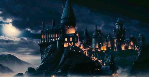 castillo de hogwarts, como se ve en la serie de películas de harry potter