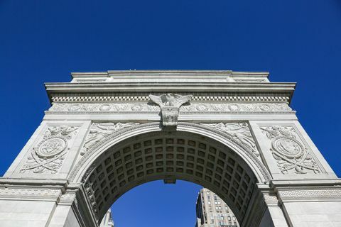 arco cuadrado de washington en la ciudad de nueva york