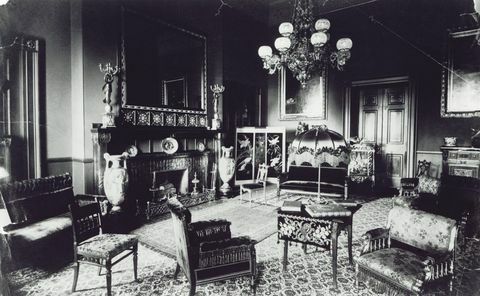 louis comfort diseño de tiffany de la habitación roja de la casa blanca, alrededor de 1884 1885