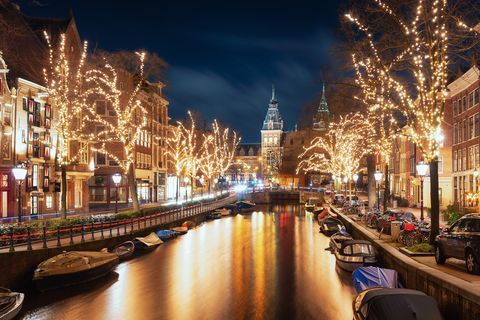 El Spiegelgracht en el casco antiguo de Amsterdam.