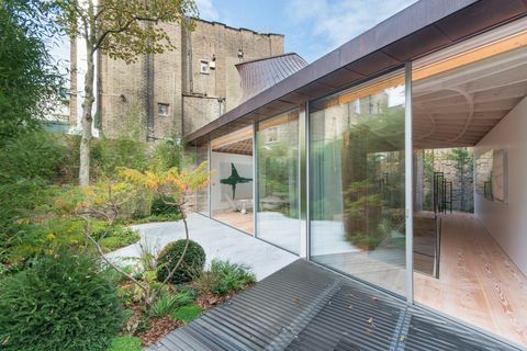 Espacio de jardín en la casa de Notting Hill