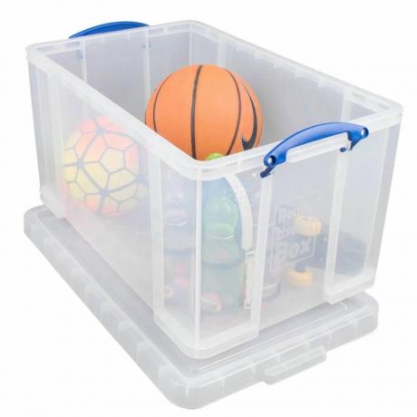 Caja de Almacenamiento Really Useful - Transparente - 84L