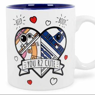 Taza de café de cerámica linda de Star Wars "usted R2" de <br> Primavera! Contiene 20 onzas | Exclusivo de Toynk