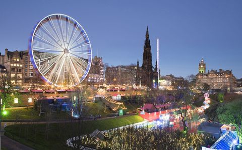 Mercado navideño de Edimburgo