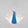 Las luces de pavo real de iluminación emergente son las lámparas mágicas inspiradas en libros emergentes