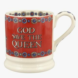 Queen's Platinum Jubilee God Save The Queen - Taza de 12 pintas