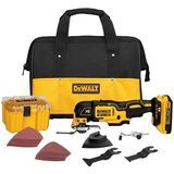 Kit de herramientas oscilantes sin escobillas DEWALT 20V MAX XR con juego de accesorios de 5 piezas (DCS355D1 y DWA4216)