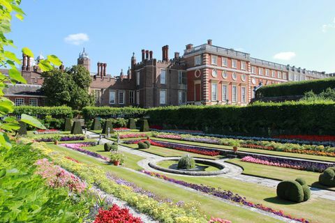 Jardín hundido en Hampton Court Palace