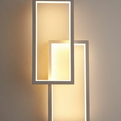 Lámpara de pared LED Angles de John Lewis & Partners, blanca